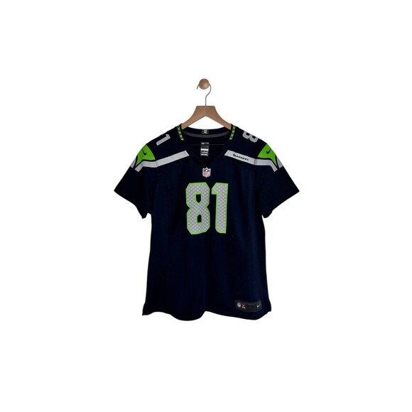 Golden Tate #81 Seahawks Nike Stitched Women’s Jersey Navy Size XL - Picture 2 of 9